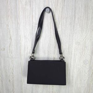 Vintage Miche Classic Black Shoulder Bag Purse CanvasโOuter Cloth Interior A